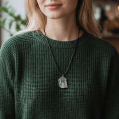 Transformation Rune Kunstlederband Halskette – Wikinger Amulett