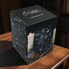 Trinkglas Crystal Witch – Magisches Glas mit Kristallen
