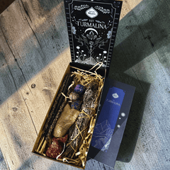 Turmalin Geschenkbox mit Räucherwerk & Kristall