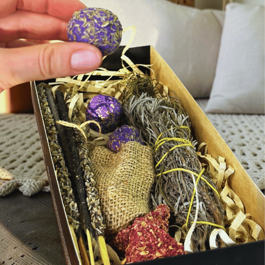 Turmalin Geschenkbox mit Räucherwerk & Kristall