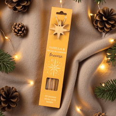 Winter & Weihnachtszeit Räucherstäbchen Set – 3 Duftvarianten 40 Stück + Halter