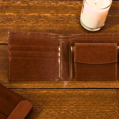 Vegvisir Geldbörse aus Kunstleder – Wikinger-Kompass im Taschenformat