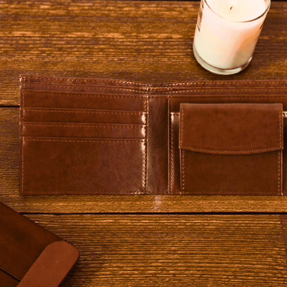 Vegvisir Geldbörse aus Kunstleder – Wikinger-Kompass im Taschenformat