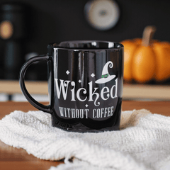 Verhext ohne Kaffee 340ml Tasse mit witchy Spruch