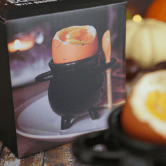 Kessel Eierbecher mit Besenlöffel - Set