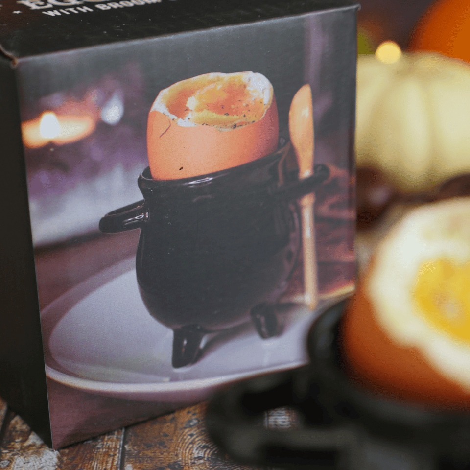 Kessel Eierbecher mit Besenlöffel - Set