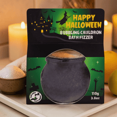 Hexenkessel Badebombe – Orangenduft Badefizzer für spooky Selfcare-Momente