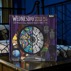 Wednesday LED-Lampe – Ophelia Hall Spinnennetz Fensterlampe