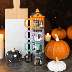 Spooky Street Stapel-Tassen Set aus Keramik