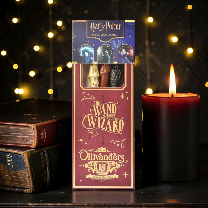 Harry Potter Kugelschreiber Set – 3 Zauberstab-Stifte Hogwarts Fantasy
