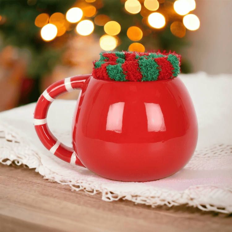 Weihnachtsmann Tasse & Kuschelsocken Set – ZauberMerch