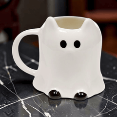 Spooky Katzen Geister Tasse – Keramik Becher