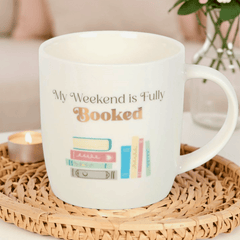 Booklover Tasse aus Keramik – My Weekend is Fully Booked