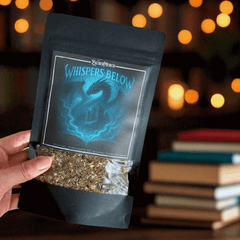 Whispers Below – Drachen Tee Holunder & Ingwer | Limitierter Booklover Tee