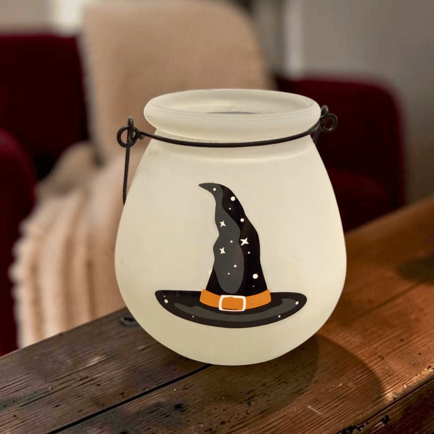 Windlicht Spooky aus Glas