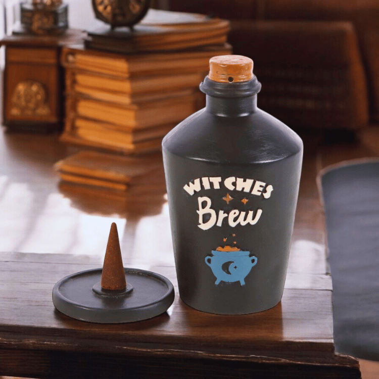 Witches Brew – Räucherkegelhalter in Zaubertrank-Flaschenform
