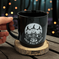 Witchy Mug »Girls Will Be Girls« – Hexen Tasse