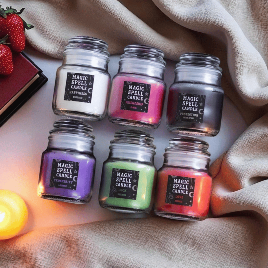 Zauberkerzen 6er-Set – Manifestation, Zauberei & Magische Rituale