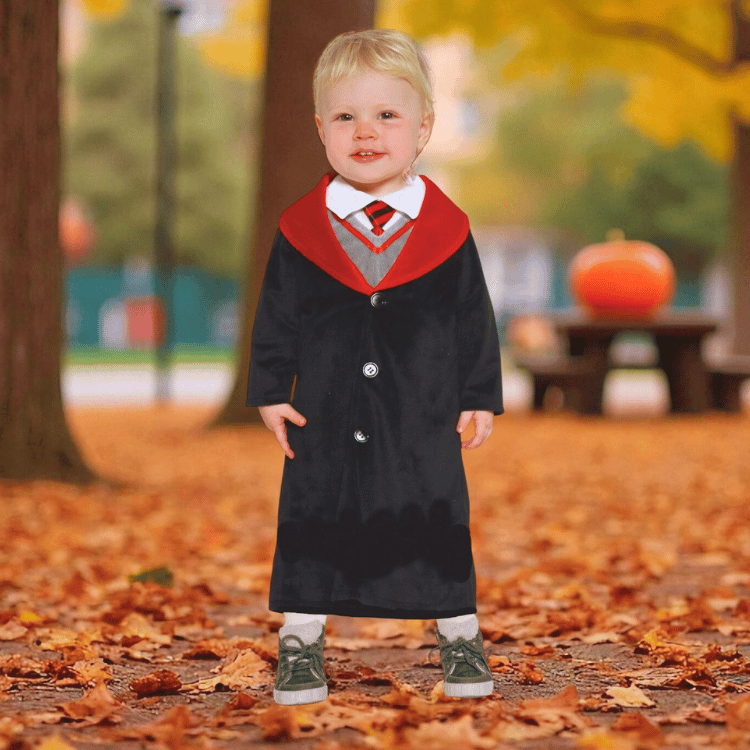 Zauberlehrling Kinderkostüm – Magisches Schüler Outfit für Babys & Kleinkinder - 12-18 Monate