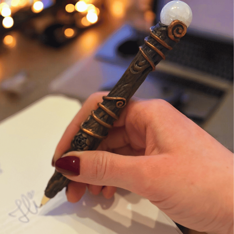 Zauberstab Stift – Magischer Kugelschreiber mit Stein