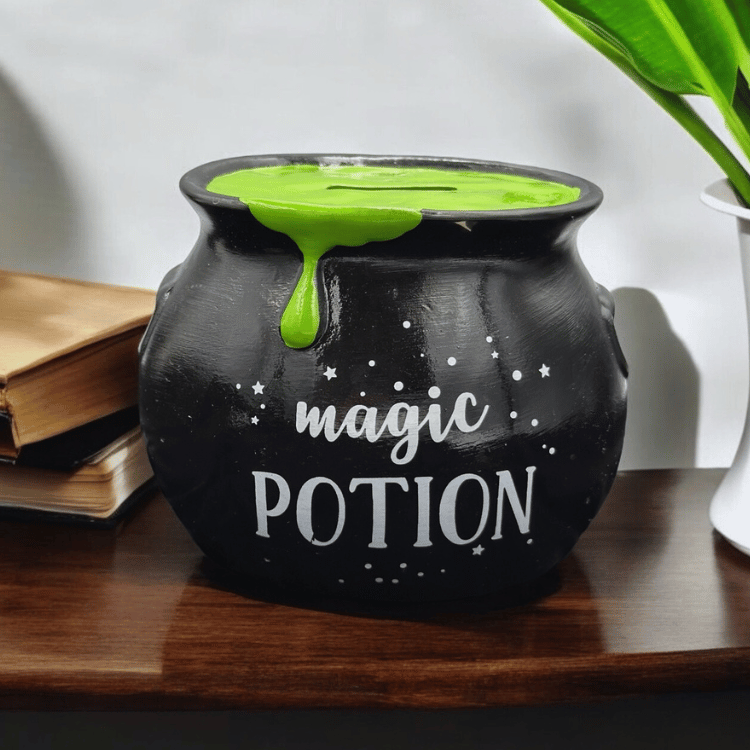 Zaubertrank-Spardose – Magische Deko fürs Bücherregal