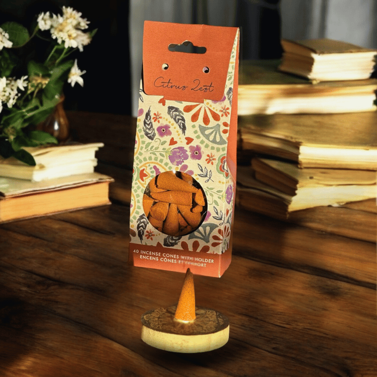 Zitruszauber Räucherkegel – 2er Set