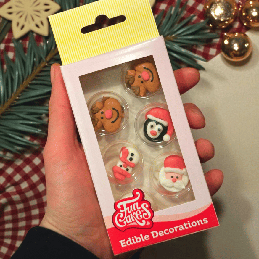 Zucker-Dekorationen Weihnachten – 12 Stück für Weihnachtsgebäck