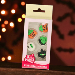 Zuckerdekoration Kürbis, Mumie & Hexenhut – Gruseliges Halloween Set