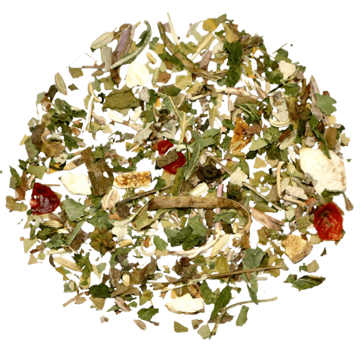 Basilisken Mixtur vereinzelte Zutaten zur besseren Ansicht - loser Tee