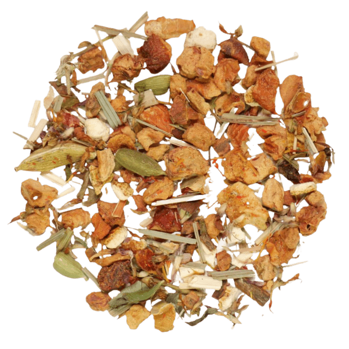 Huffle Trunk eranschaulichung von losen Tee Zutaten